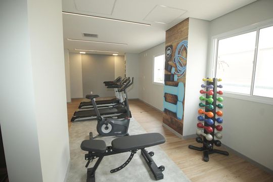 Área comum - Academia de apartamento à venda com 2 quartos, 46m² em Vila Curuçá, Santo André