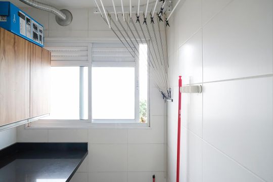Área de serviço de apartamento à venda com 2 quartos, 67m² em Fundacao, São Caetano do Sul