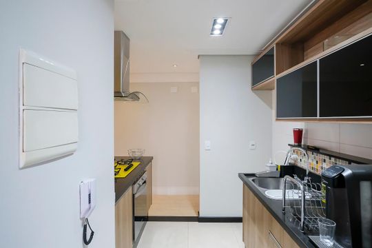 Cozinha de apartamento à venda com 2 quartos, 67m² em Fundacao, São Caetano do Sul