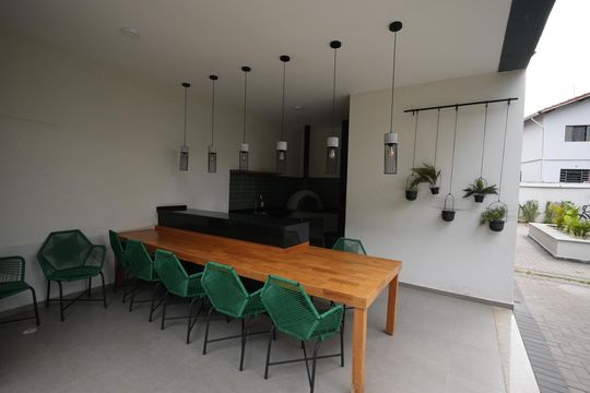 Área comum - Churrasqueira de apartamento à venda com 2 quartos, 44m² em Santa Maria, Santo André