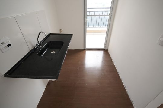 Cozinha de apartamento à venda com 2 quartos, 44m² em Santa Maria, Santo André