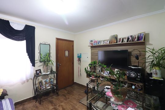 Sala  de apartamento à venda com 2 quartos, 48m² em Jardim Santo Ignacio, São Bernardo do Campo