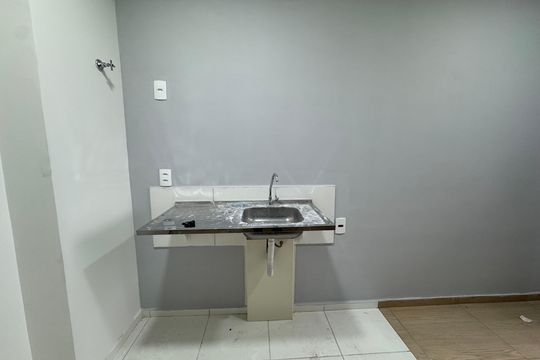Cozinha de apartamento à venda com 1 quarto, 25m² em Bonfim, Osasco
