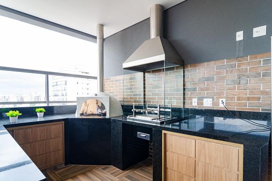 Churrasqueira de apartamento à venda com 1 quarto, 43m² em Vila Clementino, São Paulo
