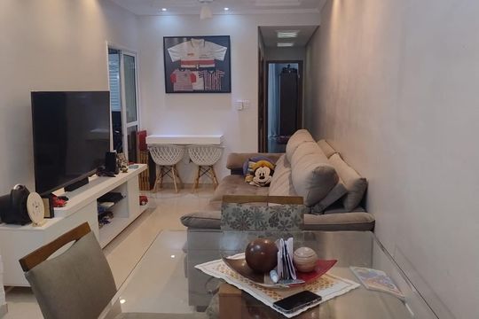 Sala de apartamento à venda com 2 quartos, 70m² em Vila América, Santo André