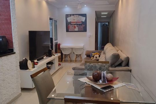 Sala de apartamento à venda com 2 quartos, 70m² em Vila América, Santo André