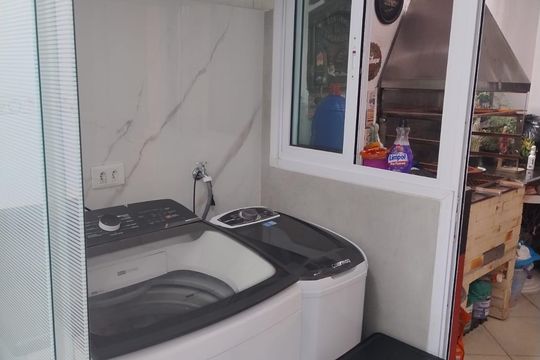 Área de serviço de apartamento à venda com 2 quartos, 70m² em Vila América, Santo André