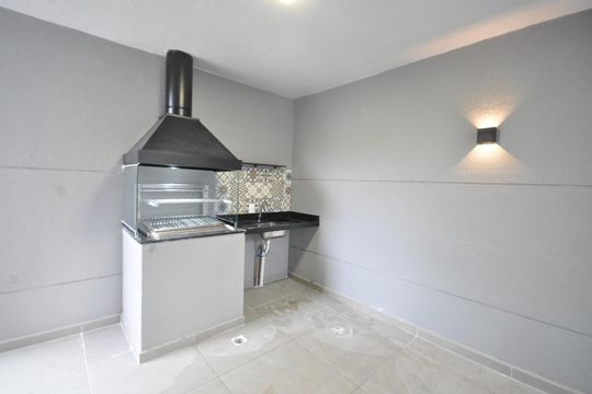 Área comum - Churrasqueira de kitnet/studio para alugar com 1 quarto, 20m² em Vila Nilo, São Paulo