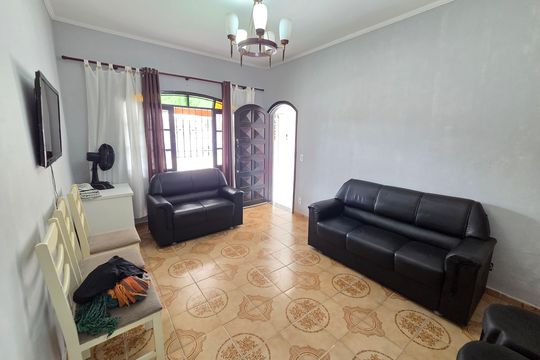 Sala de casa para alugar com 3 quartos, 130m² em Vila Balnearia, Praia Grande