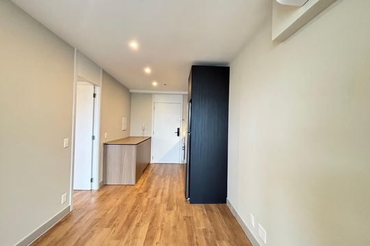 Cozinha de apartamento para alugar com 1 quarto, 34m² em Indianópolis, São Paulo