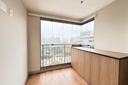 Varanda de apartamento para alugar com 1 quarto, 34m² em Indianópolis, São Paulo