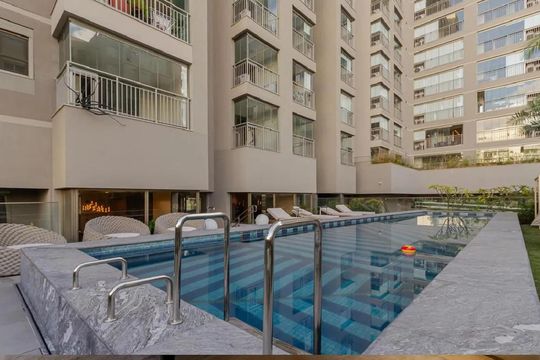 Área comum de apartamento para alugar com 1 quarto, 34m² em Indianópolis, São Paulo