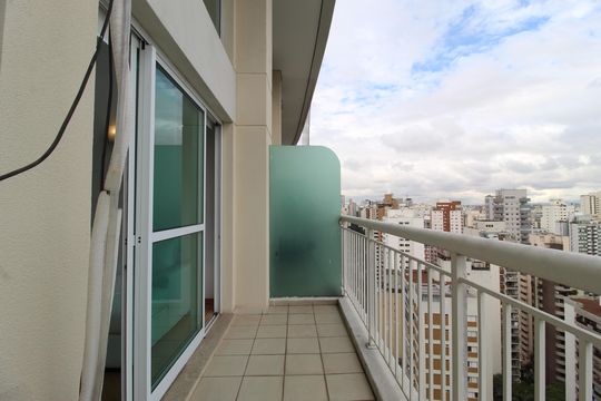 Varanda de apartamento para alugar com 1 quarto, 42m² em Moema, São Paulo