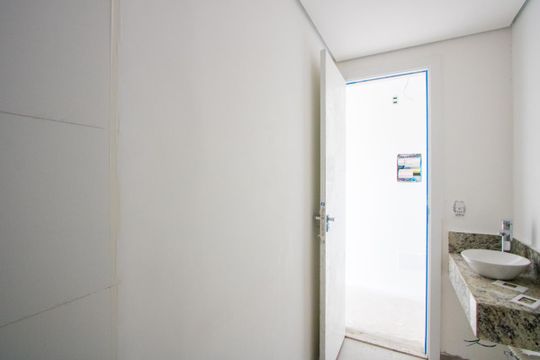 Banheiro de kitnet/studio à venda com 1 quarto, 30m² em Jardim, Santo André