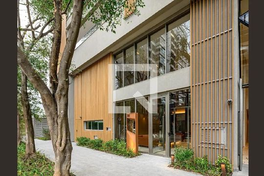 Fachada de apartamento para alugar com 1 quarto, 44m² em Indianópolis, São Paulo
