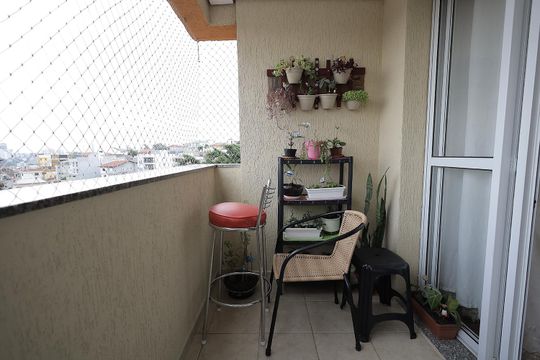 Sacada de apartamento à venda com 2 quartos, 75m² em Vila Camilópolis, Santo André