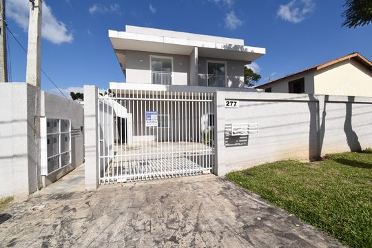 Fachada com Placa de kitnet/studio à venda com 1 quarto, 45m² em Jardim das Américas, Curitiba
