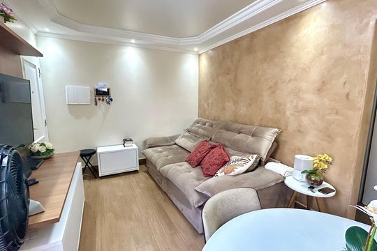 Sala de apartamento à venda com 3 quartos, 89m² em Jardim Santa Mena, Guarulhos