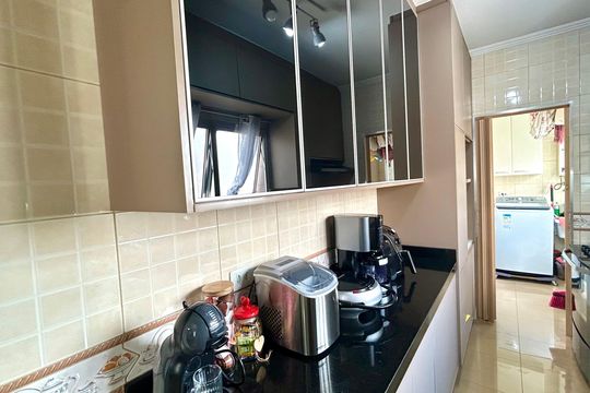 Cozinha de apartamento à venda com 3 quartos, 89m² em Jardim Santa Mena, Guarulhos