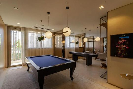 Área comum de apartamento para alugar com 1 quarto, 42m² em Indianópolis, São Paulo