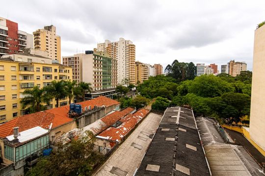 Vista do Dormitório de apartamento à venda com 1 quarto, 30m² em Consolação, São Paulo