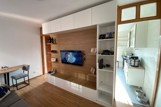 Sala de apartamento à venda com 2 quartos, 54m² em Jardim Boa Vista, São Paulo