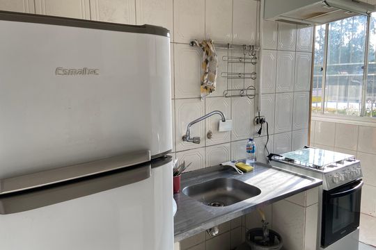 Cozinha de apartamento à venda com 2 quartos, 54m² em Jardim Boa Vista, São Paulo