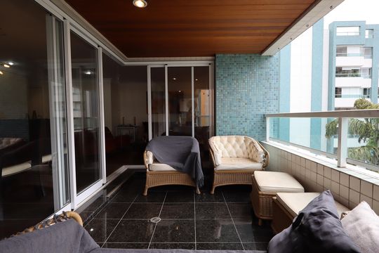 Varanda da Sala de apartamento à venda com 3 quartos, 168m² em Real Parque, São Paulo