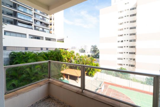 Sacada da Sala de apartamento para alugar com 1 quarto, 50m² em Vila Clementino, São Paulo