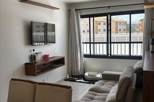 Sala de apartamento para alugar com 2 quartos, 56m² em Chácara santa rita, Goiânia
