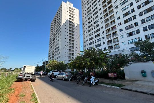 Fachada de apartamento para alugar com 2 quartos, 56m² em Chácara santa rita, Goiânia