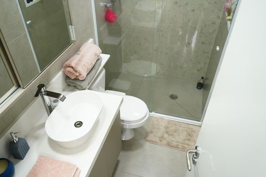 Banheiro de apartamento à venda com 3 quartos, 104m² em Tatuapé, São Paulo