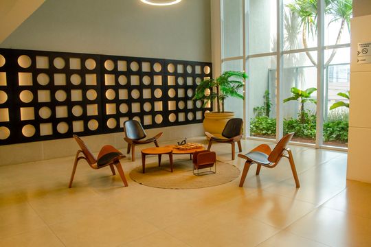 Apartamento para alugar com 1 quarto, 37m² em Jardim Goiás, Goiânia