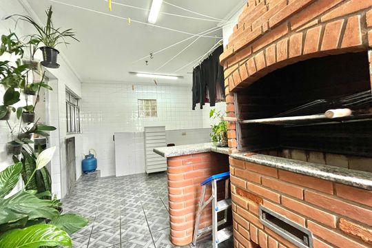 Churrasqueira - Edícula de casa à venda com 6 quartos, 95m² em Vila Paulista, São Paulo