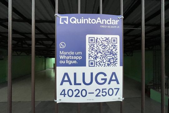 Placa instalada 20/05/2026 , placa n NYWW-162 de kitnet/studio para alugar com 1 quarto, 32m² em Vila Nova, Novo Hamburgo