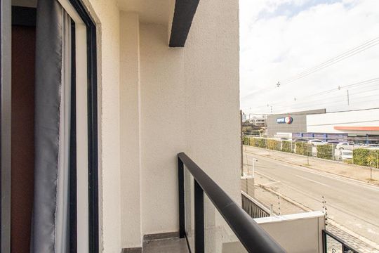 Varanda da Sala de kitnet/studio à venda com 1 quarto, 23m² em Jardim Botânico, Curitiba