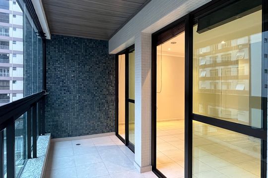 Varanda da Sala de apartamento para alugar com 3 quartos, 108m² em José Menino, Santos