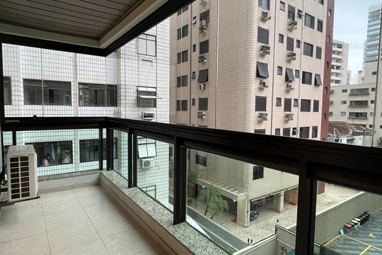 Varanda da Sala de apartamento para alugar com 3 quartos, 108m² em José Menino, Santos