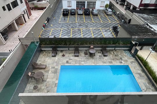 Vista da Varanda de apartamento para alugar com 3 quartos, 108m² em José Menino, Santos