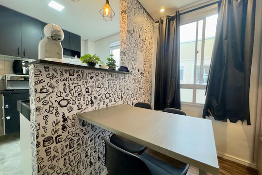 Cozinha de apartamento para alugar com 2 quartos, 38m² em São João, Guarulhos