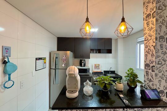 Cozinha de apartamento para alugar com 2 quartos, 38m² em São João, Guarulhos