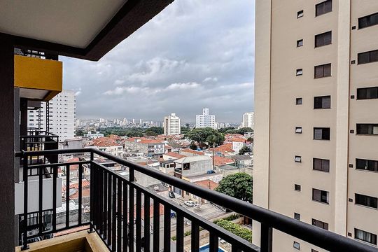 Varanda da Sala de apartamento para alugar com 2 quartos, 39m² em Chácara Tatuapé, São Paulo