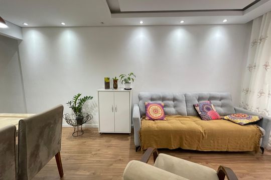 Sala de apartamento à venda com 3 quartos, 69m² em Jardim Pinheiros, São Paulo