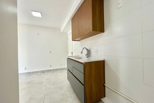 Cozinha de apartamento à venda com 2 quartos, 37m² em Jabaquara, São Paulo