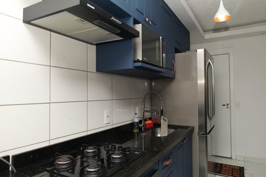 Cozinha de apartamento à venda com 2 quartos, 42m² em Jardim Nossa Senhora do Carmo, São Paulo