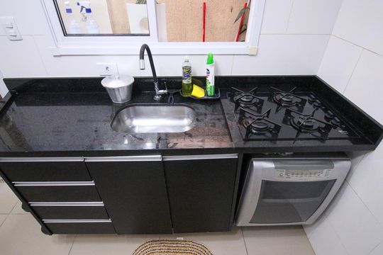 Cozinha de casa de condomínio à venda com 2 quartos, 56m² em Vila Alpina, São Paulo