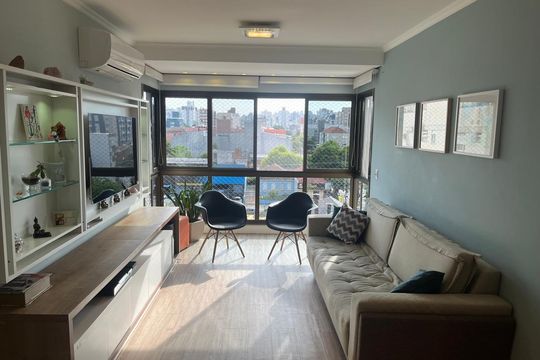 Sala de apartamento à venda com 3 quartos, 83m² em Santana, Porto Alegre