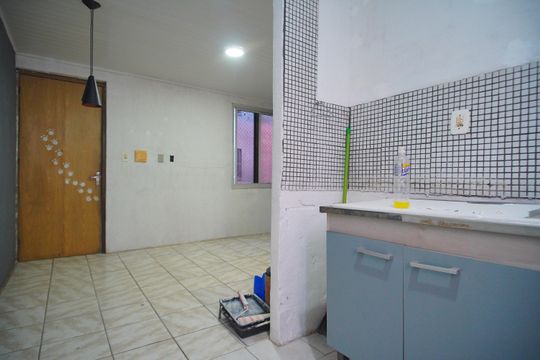 Cozinha de apartamento para alugar com 2 quartos, 45m² em Rio dos Sinos, São Leopoldo