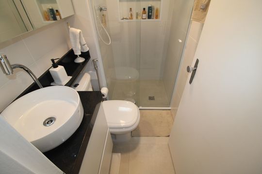 Banheiro de apartamento para alugar com 1 quarto, 40m² em Santana, São Paulo