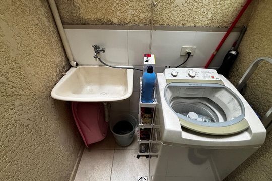 Área de Serviço de apartamento à venda com 2 quartos, 50m² em Vila Vitória, Santo André